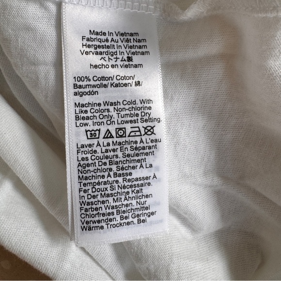 J Crew White Vintage Jersey Classic Fit Crewneck Short Sleeve T-shirt Women Sz M - Picture 8 of 9